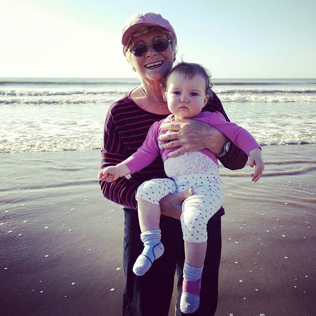 Granny and a poorly "A" jus #chillin on #SauntonSands #POTD