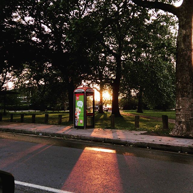 #Phonebox #sunset on the way back from picking up gear for a shoot tomorrow from my bro. @mostlytom #shootprep #POTD