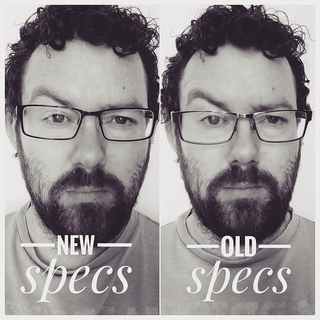 New specs, old specs. Feast of the #newglasses. #POTD